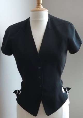 THIERRY MUGLER - Gilet noir Vintage en polyester T