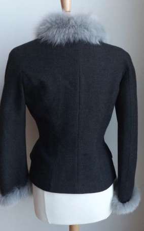 THIERRY MUGLER - Tailleur Vintage en laine chinée 