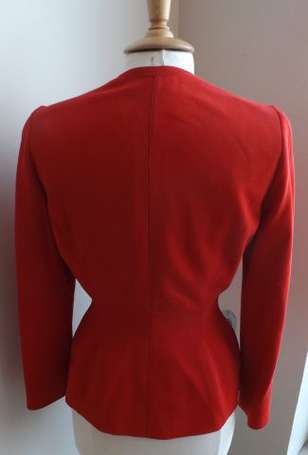 THIERRY MUGLER - 3 vestes Vintage sans col (rouge,