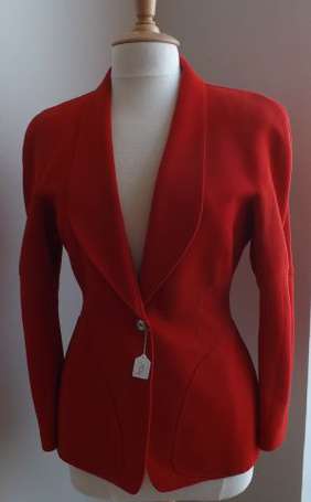 THIERRY MUGLER - 3 vestes Vintage (rouge, gris et 