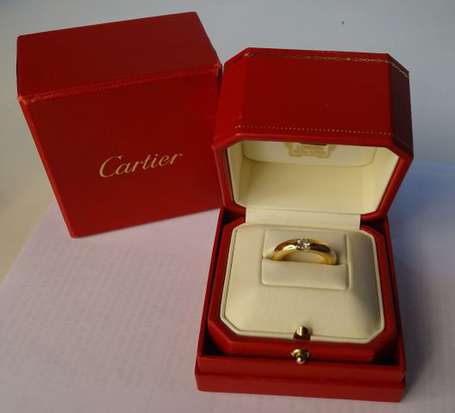 CARTIER - Bague jonc en or jaune 18K (750°/00) 