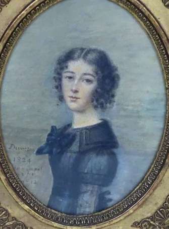 MADAME DUMERAY (act. 1796-1831) Portrait de jeune 