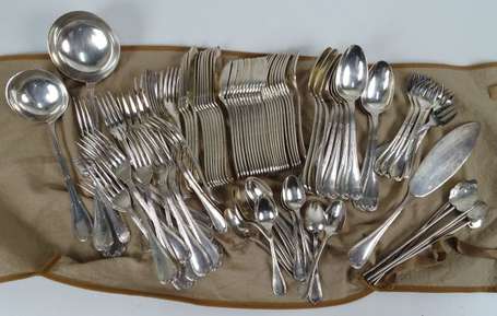 CHRISTOFLE - Ménagère en métal argenté modèle 