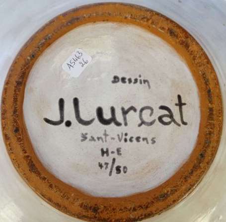 LURCAT Jean (1892-1966) SANT VICENS - Grand plat 