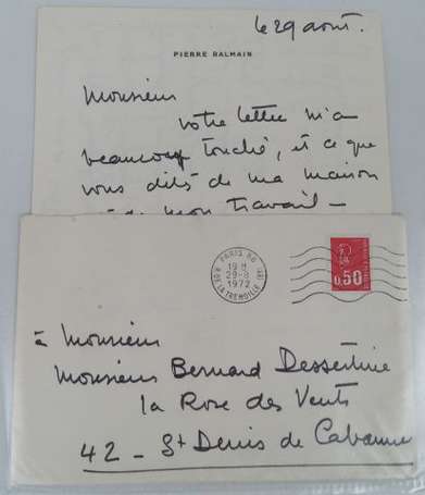 Autographes - Lettre Correspondance signée de 