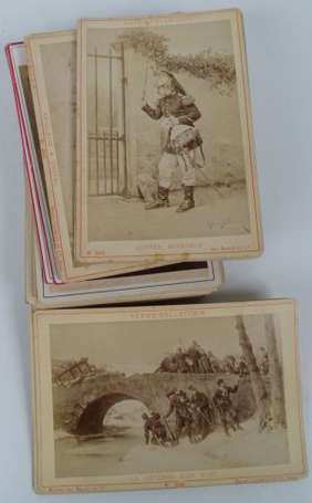 Photo - env. 50 Photos Cabinet circa 1890/1910 