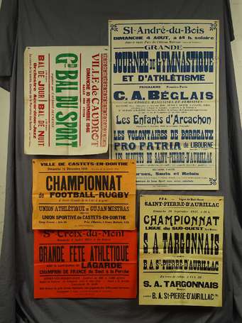 Affiche - Sports , Rugby , en Aquitaine - 6 