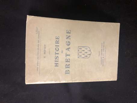 Livre - histoire e la Bretagne par Auguste Dupouy 