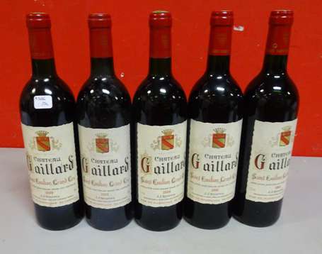 5 Bts Saint Emilion Grand Cru Château Gaillard 