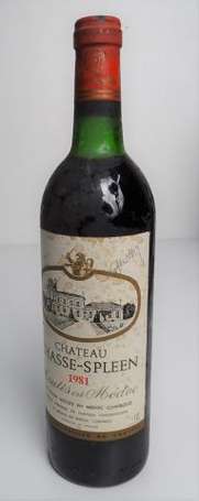 1 Bt Moulis en Médoc Château Chasse-spleen 1981. 