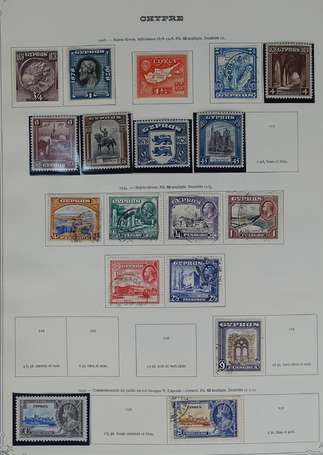 CHYPRE entre 1880 et 1976. Beau lot de timbres sur