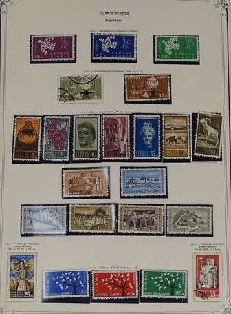 CHYPRE entre 1880 et 1976. Beau lot de timbres sur