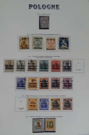 POLOGNE. Dans 1 album. Collection bien représentée