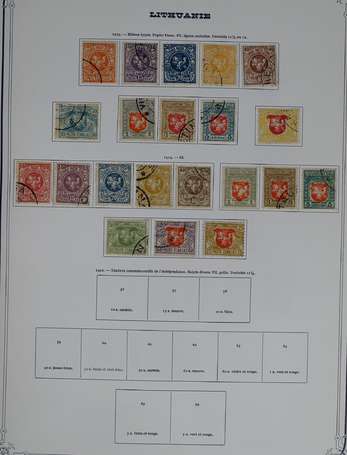 LITHUANIE. Petit lot de timbres sur feuilles 