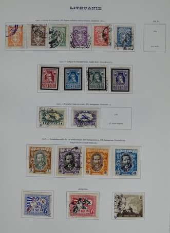 LITHUANIE. Petit lot de timbres sur feuilles 