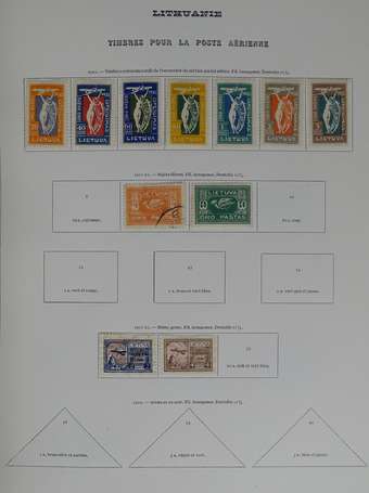 LITHUANIE. Petit lot de timbres sur feuilles 