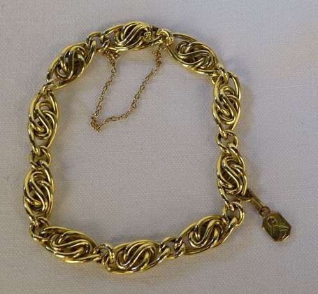 Bracelet en or jaune 18K (750°/00) à maillons 