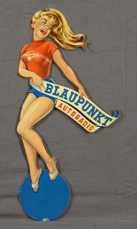 BLAUPUNKT Autoradio : Pin-up en tôl (Aluminium), 