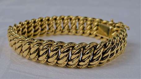 Bracelet en or jaune 18K (750°/00) maille 