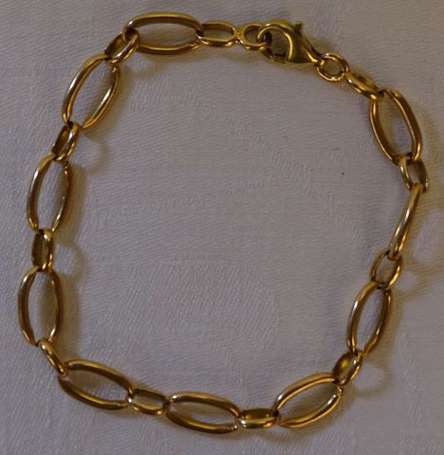 Bracelet en or jaune 18K (750°/00) à maillons 