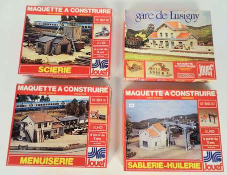 Jouef - Lot de 4 maquettes en boite  ref 