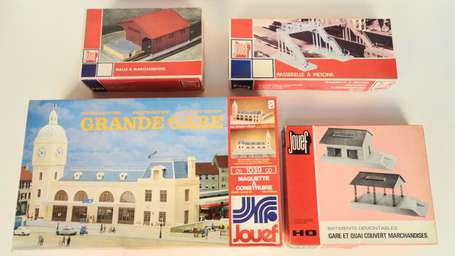 Jouef - Lot de 4 maquettes en boite - Gare ref 