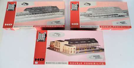 Jouef - Lot de 3 maquettes en boite - Coffret gare