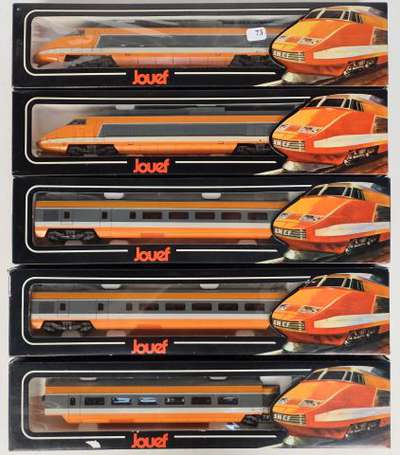 Jouef - Train TGV orange 5 éléments, motrice ref 
