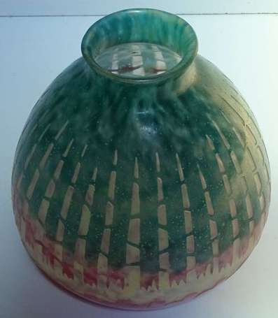 LE VERRE FRANCAIS - Vase boule en verre 