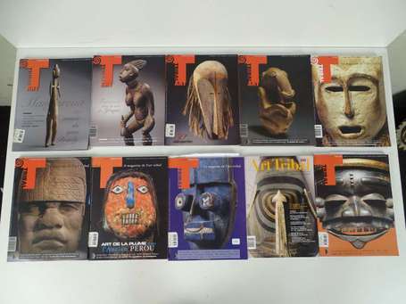 Lot de 10 revues 'Tribal Art' dont 6 'Tribal 