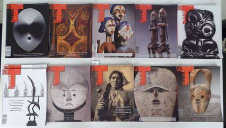 Lot de 11 revues 'Tribal Art' des années 2013 à 