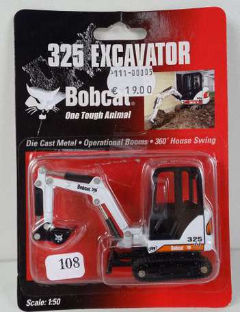 ERTL-Mini excavatrice BOBCAT 325, ,neuf boite, 8 