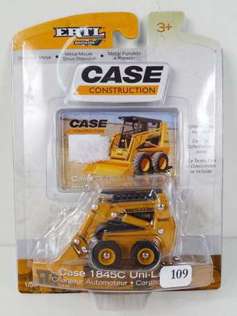 ERTL-Mini chargeur CASE 1845 C, neuf boite, 7 cm