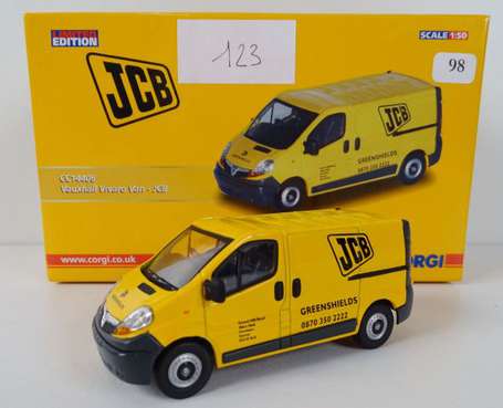 CORGI-Van Vauxhall Vivaro JCB CC14406, neuf boite,