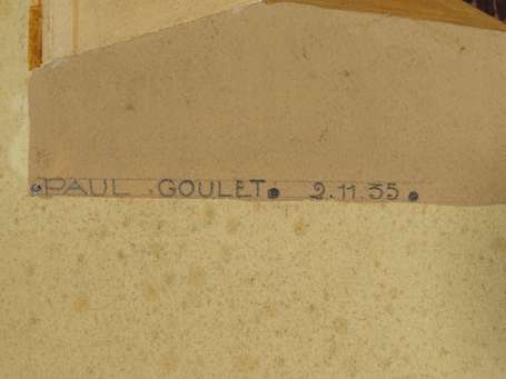 GOULET Henri-Paul (1918-2011) - Trois projets 