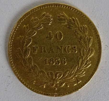 Louis Philippe 40 Francs or 1836 A. Etat d'usage