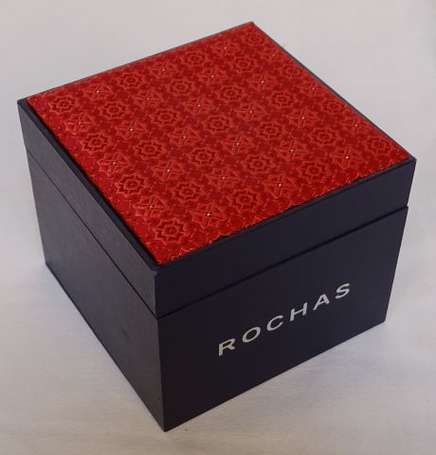 ROCHAS - Cravate en soie framboise à motifs 