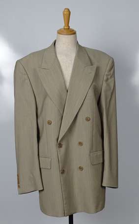 TORRENTE - Costume vintage en laine tilleul, la 