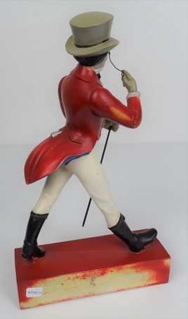 Figurine publicitaire JOHNNIE WALKER. H. 38 cm 