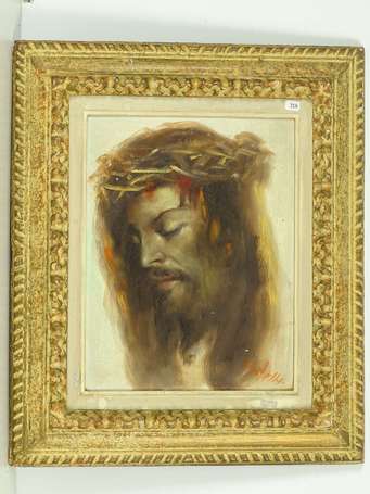CRISTELLYS Vicente (1898-1970) Tête du christ 