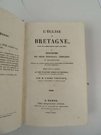 TRESVAUX (Abbé) - L'église de Bretagne depuis ses 