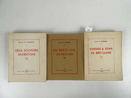 LE GUENNEC (Louis) - Ensemble de 3 volumes édités 