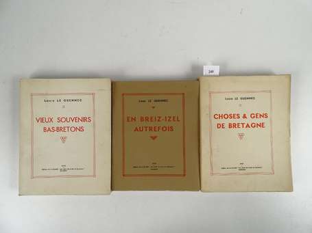 LE GUENNEC (Louis) - Ensemble de 3 volumes édités 
