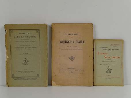 LOTH (J.) - Vocabulaire vieux-breton avec 