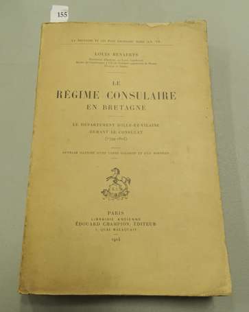 NV     BENAERTS (Louis) - Le régime consulaire en 