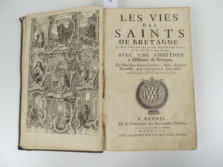 Ensemble de 2 volumes : LOBINEAU (Dom Gui-Alexis) 