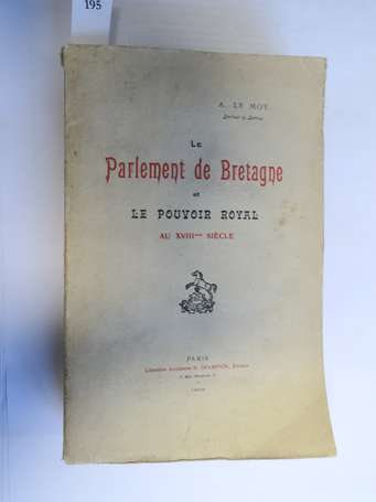 NV     LE MOY (A.) - Le parlement de Bretagne et 