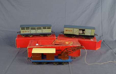 Hornby O - Lot de 3 wagons , de secours 