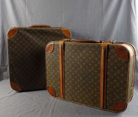 LOUIS VUITTON - valise semi souple en toile 