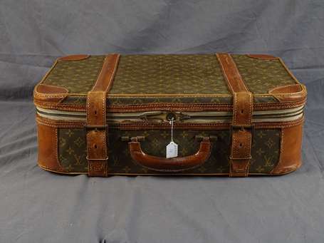 LOUIS VUITTON - valise semi souple en toile 